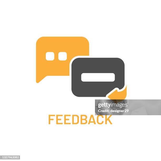 feedback icon vector design. - feedback loop stock illustrations