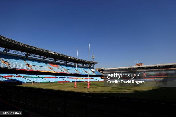 General view inside the stadium prior to the tour match between Cell C Sharks and the British & Irish Lions at Loftus Versfeld Stadium on July 10,...