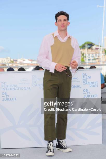 Josh O'Connor attends the "Mothering Sunday" photocall during the 74th annual Cannes Film Festival on July 10, 2021 in Cannes, France.