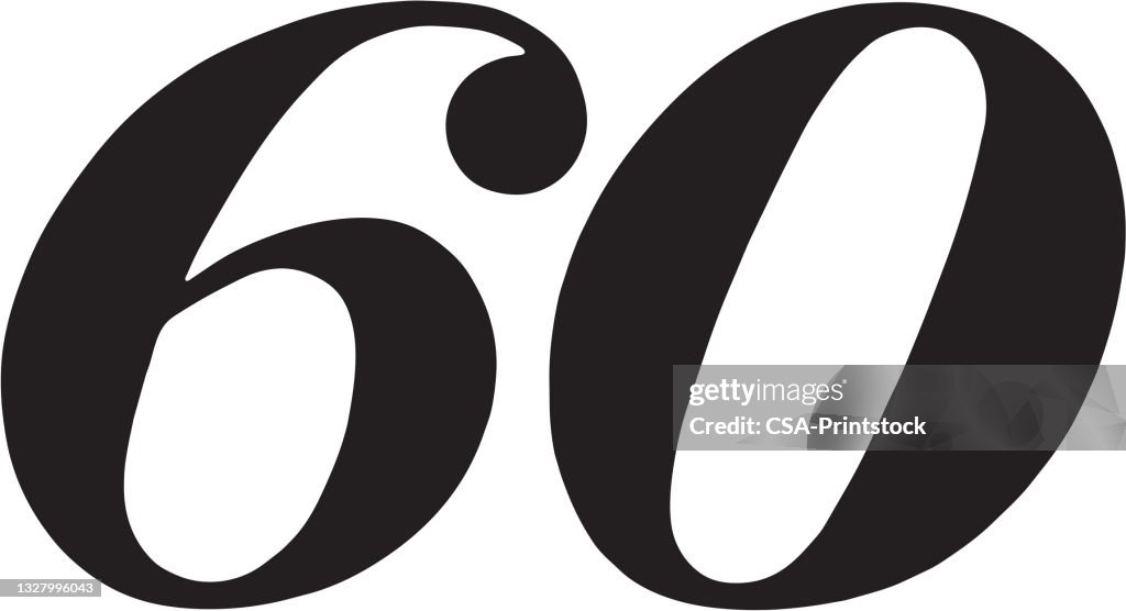 60 High Example 60 High-Res Vector Graphic - Getty Images