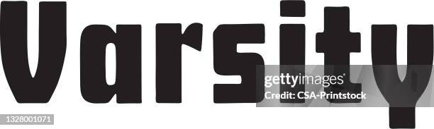 varsity - varsity stock illustrations