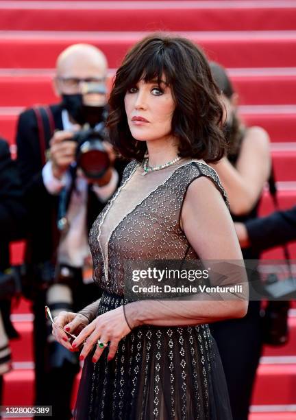 Isabelle Adjani attends the "De Son Vivant " screening during the 74th annual Cannes Film Festival on July 10, 2021 in Cannes, France.