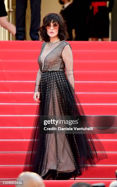 Isabelle Adjani attends the "De Son Vivant " screening during the 74th annual Cannes Film Festival on July 10, 2021 in Cannes, France.