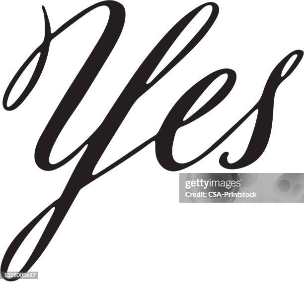 Yes Picture 114 Yes Typography Stock Photos, High-Res Pictures, and Images - Getty ...