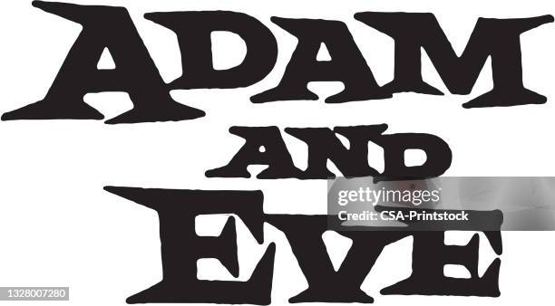 illustrazioni stock, clip art, cartoni animati e icone di tendenza di adamo ed eva - adamo