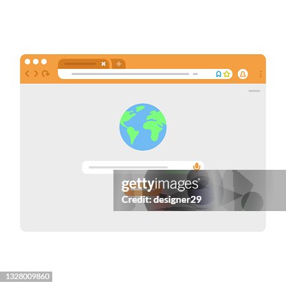 Web Browser on Search Bar Icon Vector Design. Web Browser on Search Bar Icon Vector Design.