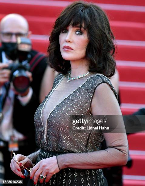 Isabelle Adjani attends the "De Son Vivant " screening during the 74th annual Cannes Film Festival on July 10, 2021 in Cannes, France.