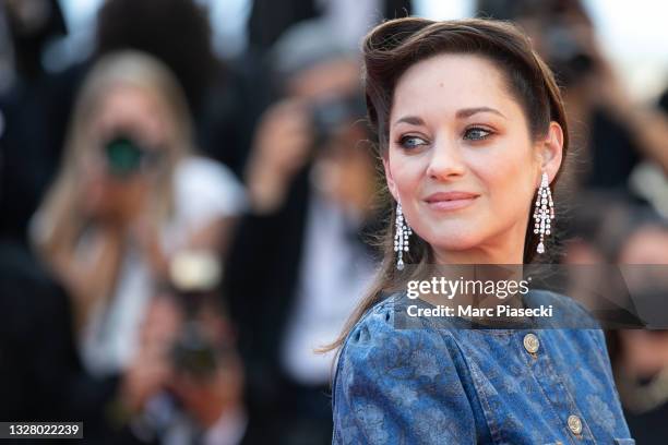 Actress Marion Cotillard attends the "De Son Vivient " screening during the 74th annual Cannes Film Festival on July 10, 2021 in Cannes, France.