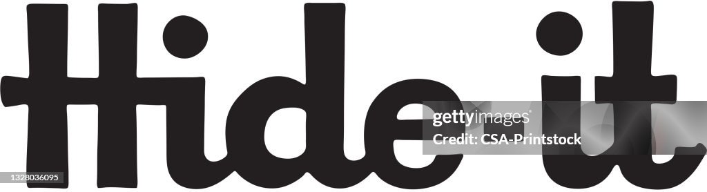 Hideit High-Res Vector Graphic - Getty Images