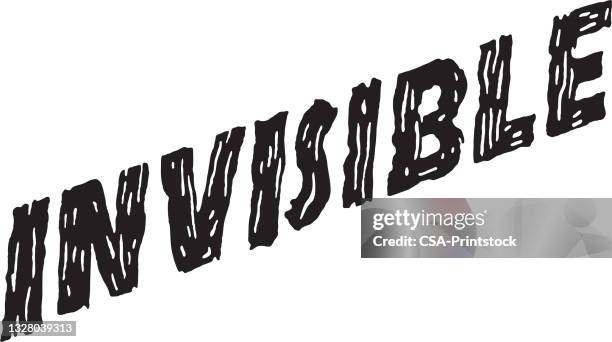 Invisible Like Lettering 36 Disappearing Font High Res Illustrations - Getty Images