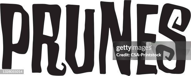 prunes - prune stock illustrations