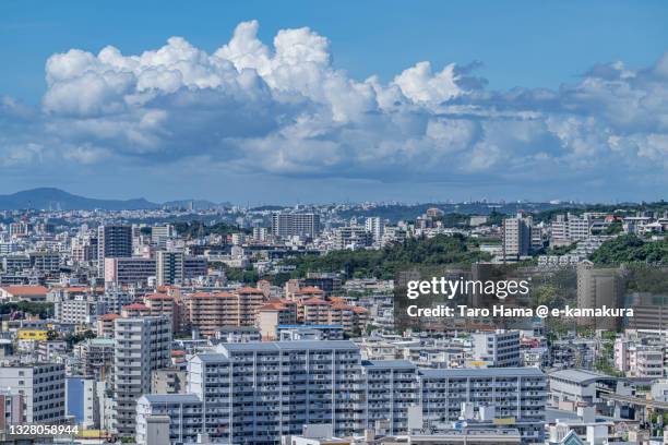 the residential district in naha city of japan - 都市の街並 ストックフォトと画像