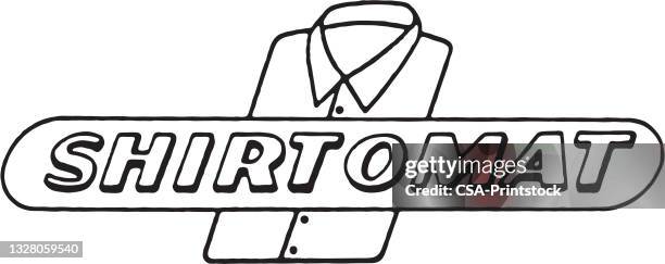 ilustrações de stock, clip art, desenhos animados e ícones de shirtomat - lavanderia