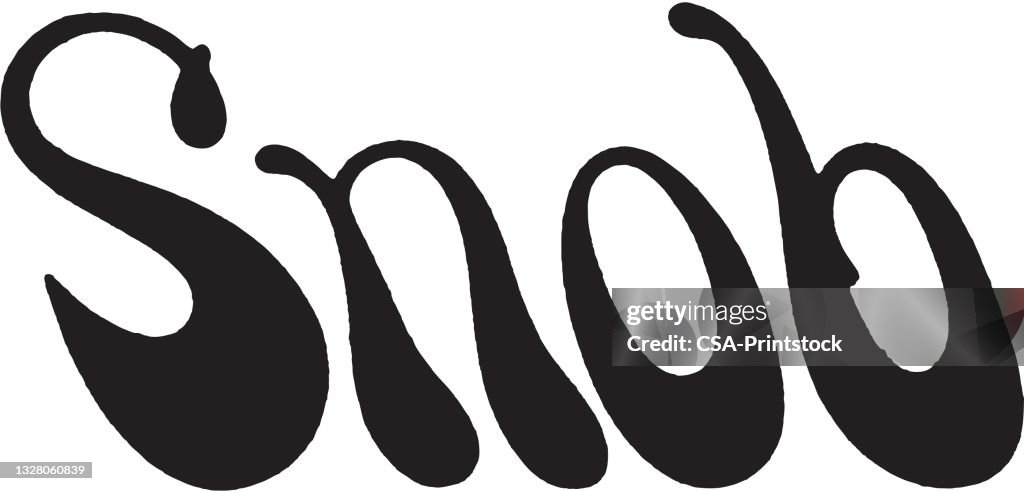 Snob Graphics Snob High-Res Vector Graphic - Getty Images