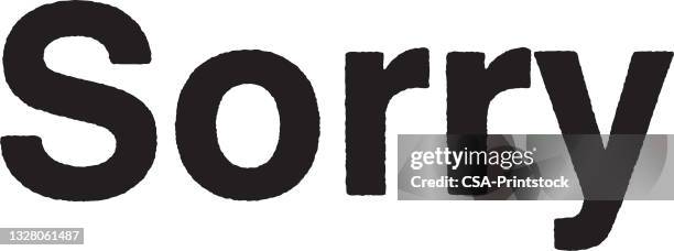 sorry - apology stock illustrations