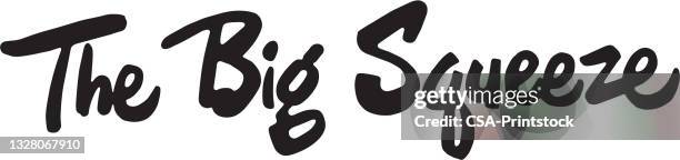 the big squeeze - squeeze stock illustrations