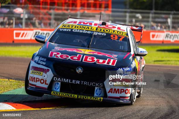 Shane van Gisbergen drives the Red Bull Ampol Holden Commodore ZB during race 2 of the Townsville 500 which is part of the 2021 Supercars...