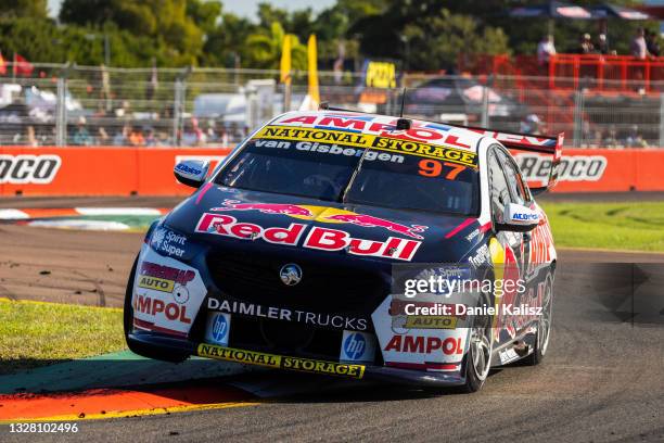 Shane van Gisbergen drives the Red Bull Ampol Holden Commodore ZB during race 2 of the Townsville 500 which is part of the 2021 Supercars...