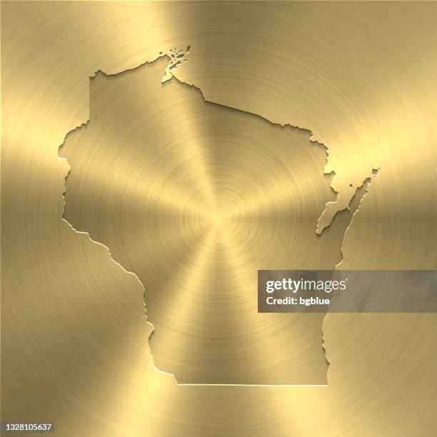 Wisconsin Gold Maps Metal Map Photos and Premium High Res Pictures - Getty Images