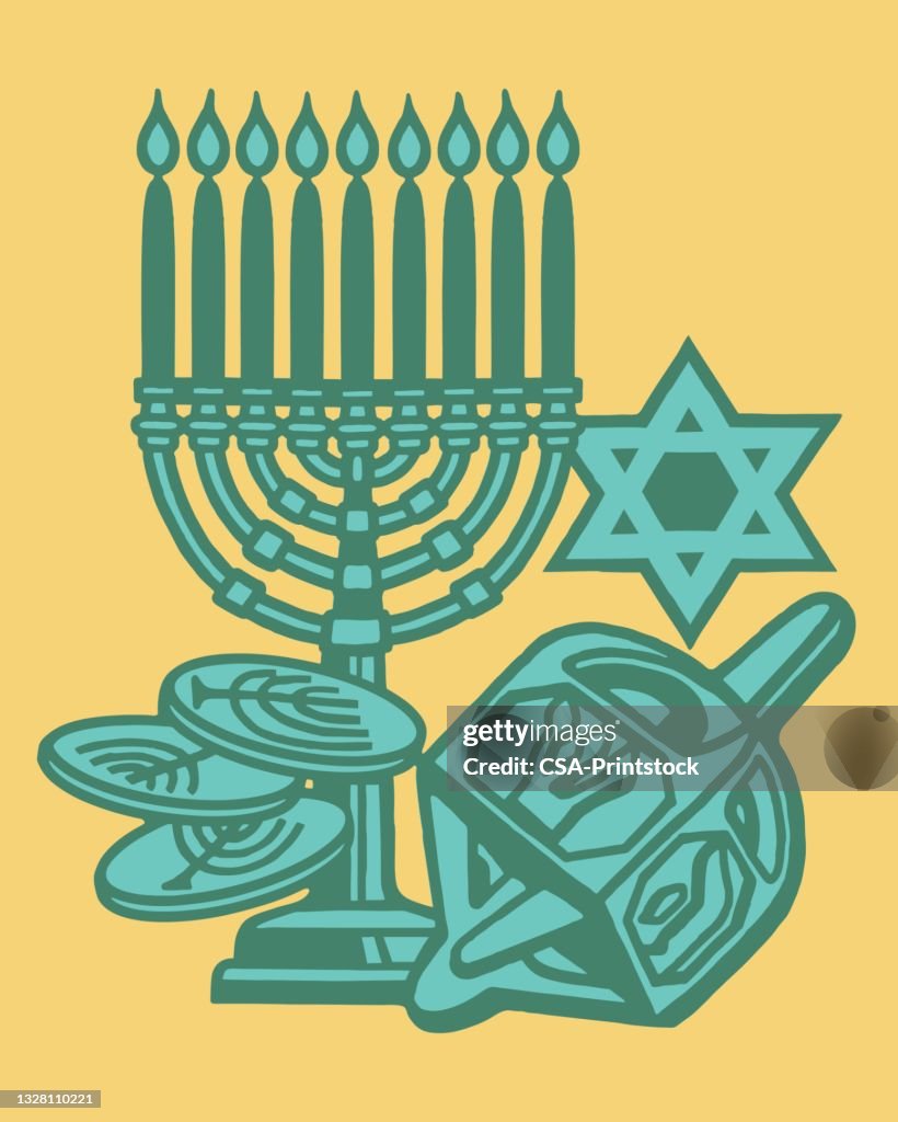 Jewish Rilighous Objects Jewish Objects High-Res Vector Graphic - Getty Images