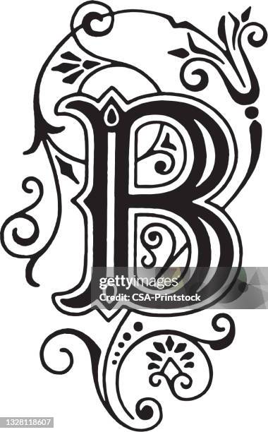 b - letter b stock illustrations
