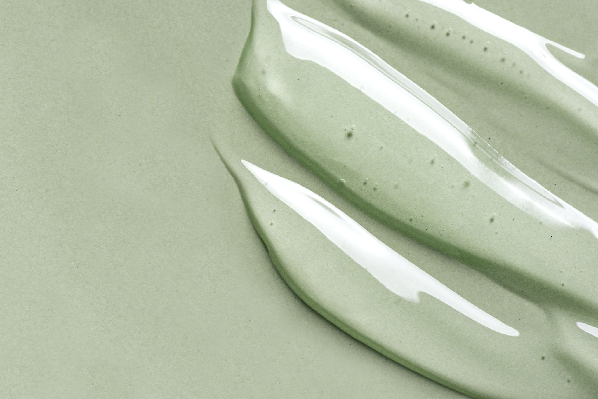 green skincare products