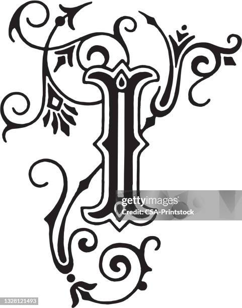 i - letter i stock illustrations