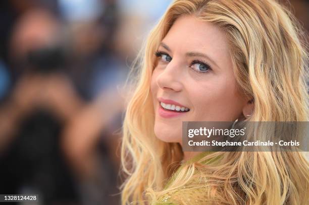 Katheryn Winnick attends the "Flag Day" photocall during the 74th annual Cannes Film Festival on July 11, 2021 in Cannes, France.