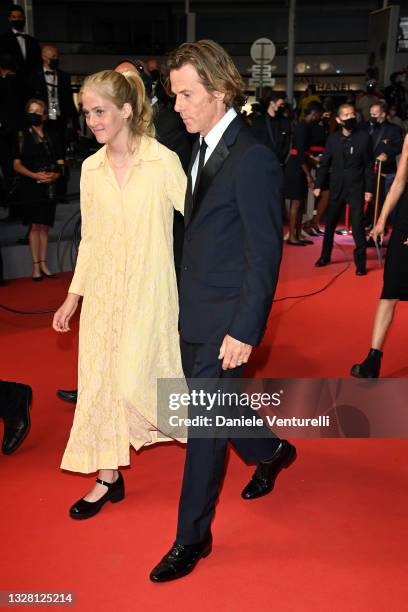 Danny Moder and daughter Hazel Moder attends the "Flag Day" screening during the 74th annual Cannes Film Festival on July 10, 2021 in Cannes, France.