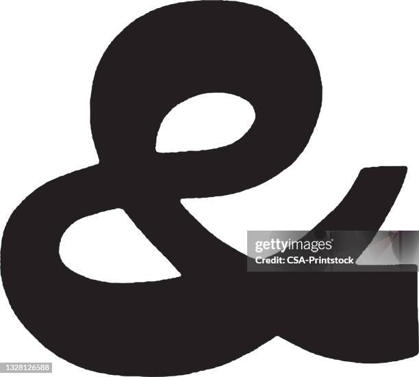 & - ampersand stock illustrations