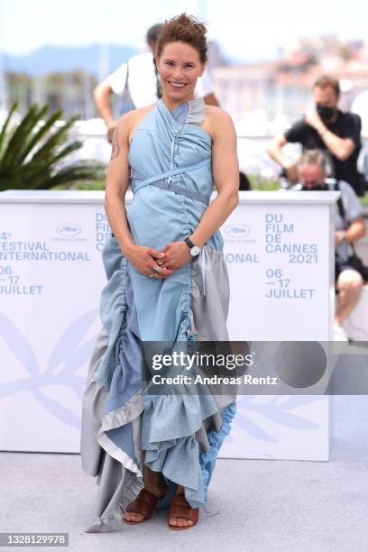 Seidi Haarla attends the "Hytti No6 " photocall during the 74th annual Cannes Film Festival on July 11, 2021 in Cannes, France.