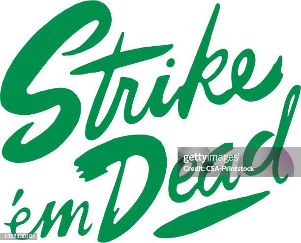 strike 'em dead - bereavement stock illustrations