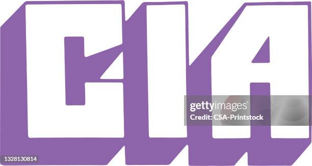 cia - central intelligence agency stock illustrations