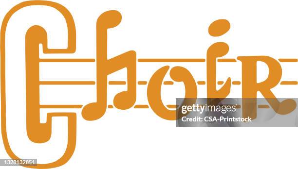 choir - chorus stock illustrations