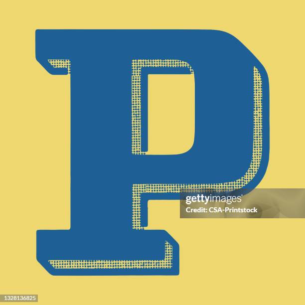 letter p - initials vector stock illustrations