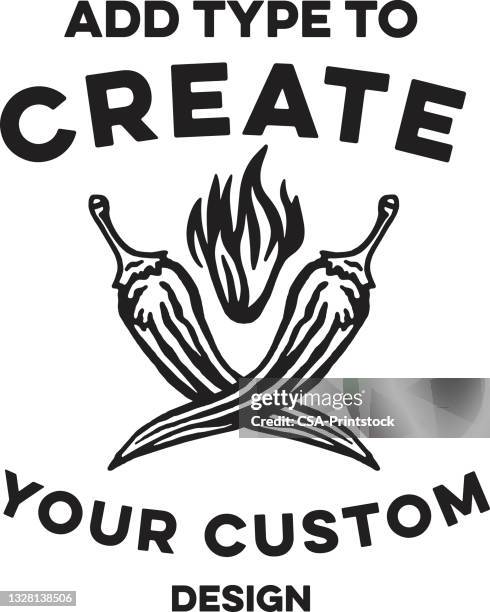hot peppers design format - flame font stock illustrations