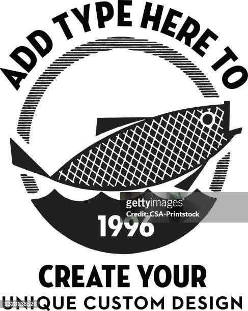fish design format - creative fishing stock illustrations