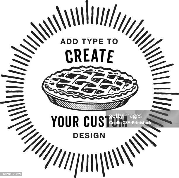 ilustrações de stock, clip art, desenhos animados e ícones de pie design format - tarte de fruta