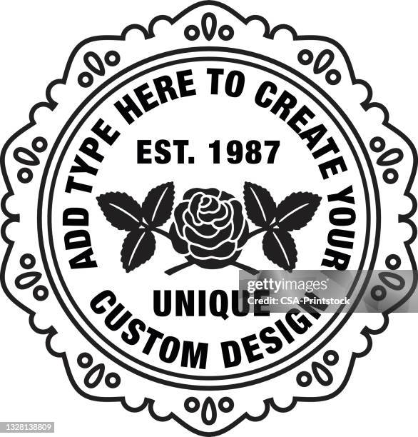 rose design format - lace doily stock illustrations