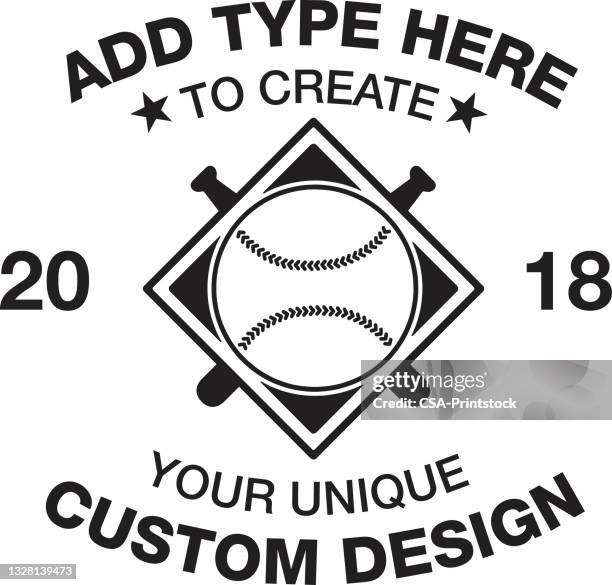 baseball design format - baseball font stock illustrations