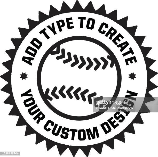 baseball design format - baseball font stock illustrations