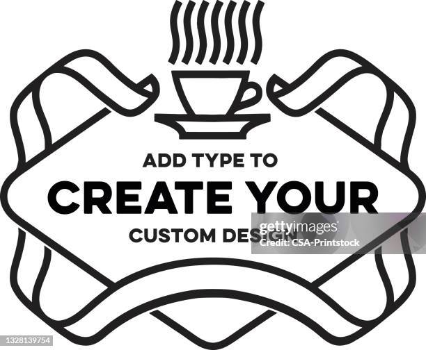 coffee cup design format - coffee brewing stock illustrations