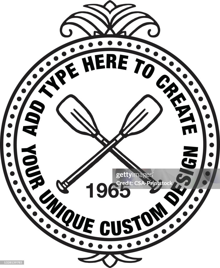 Crossed Paddles Design Format