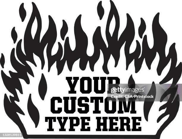 flames design format - format stock illustrations