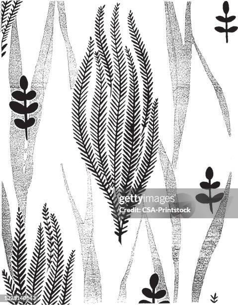 wallpaper pattern - kelp stock illustrations