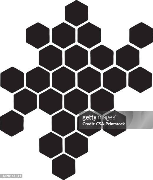 bildbanksillustrationer, clip art samt tecknat material och ikoner med small honeycomb pattern - hexagon