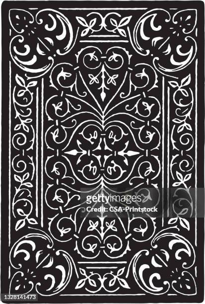 ornate pattern - playing card stock illustrations