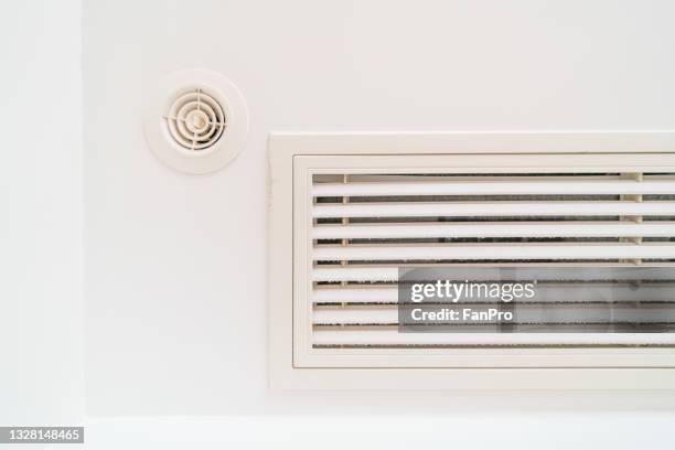 central air conditioning in the home - compressor stock pictures, royalty-free photos & images