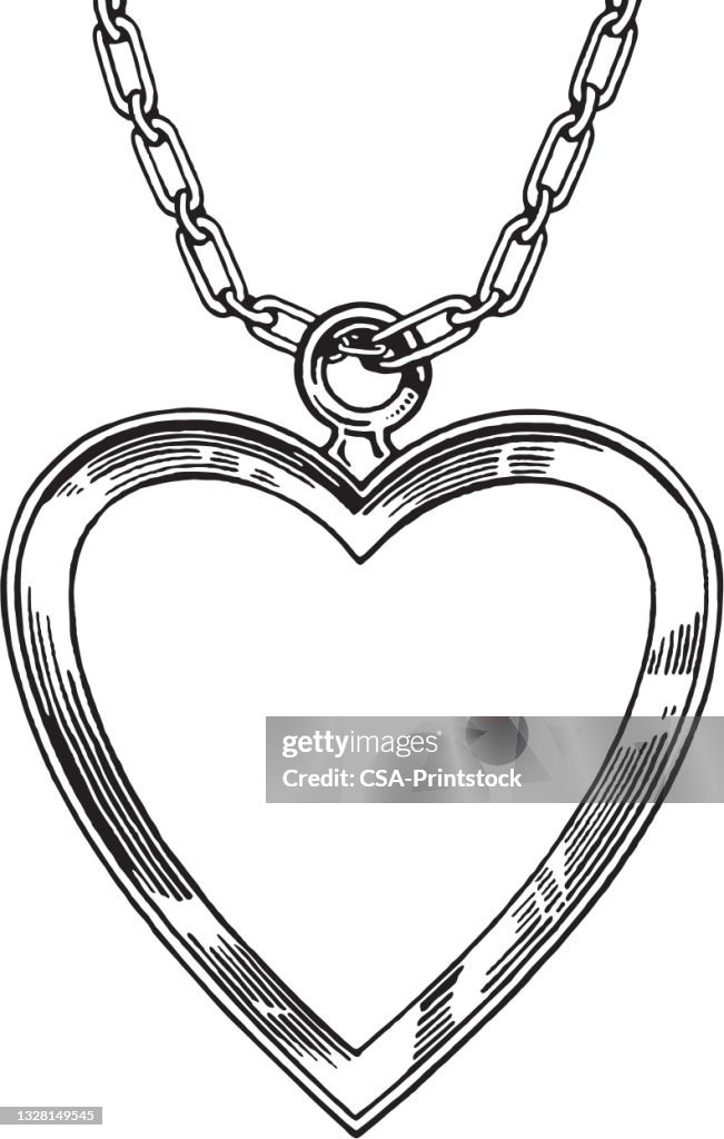Heart Necklace Border