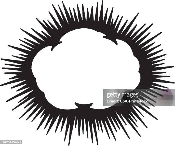 cloud burst border - dynamite explosion stock illustrations